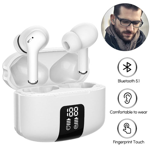 Bluetooth 5.3 Wireless Earbud 60 Hrs Playtime with LED Display for