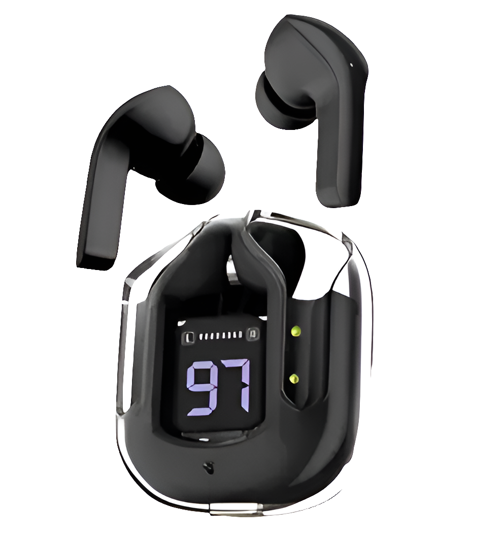 Ultrapods Earbud, Bluetooth Earbuds with Display Color BLACK
