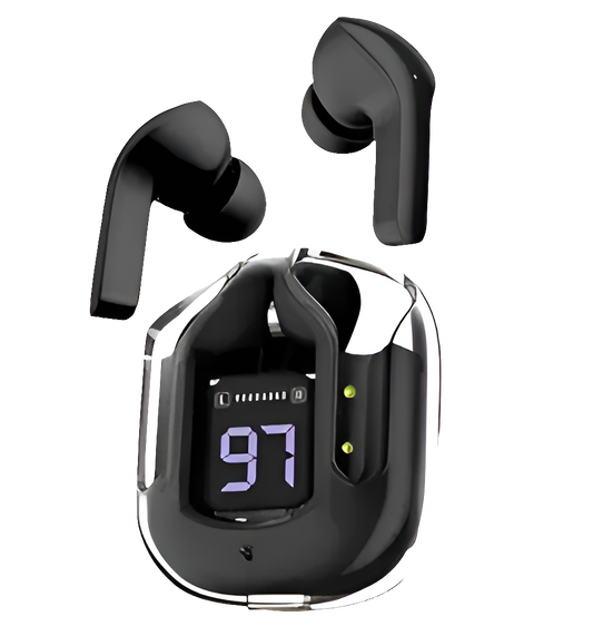 Ultrapods Earbud, Bluetooth Earbuds with Display Color BLACK